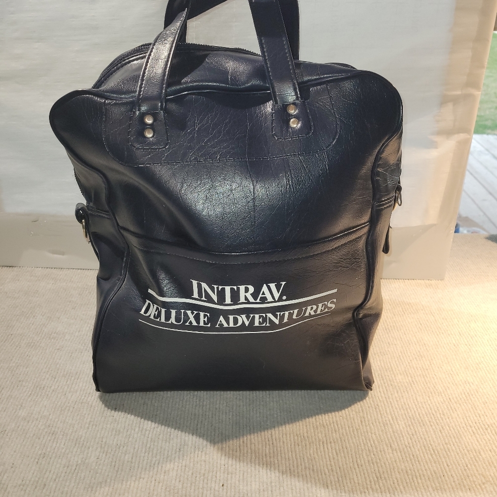 Vintage world airways intrav flight attendant bag